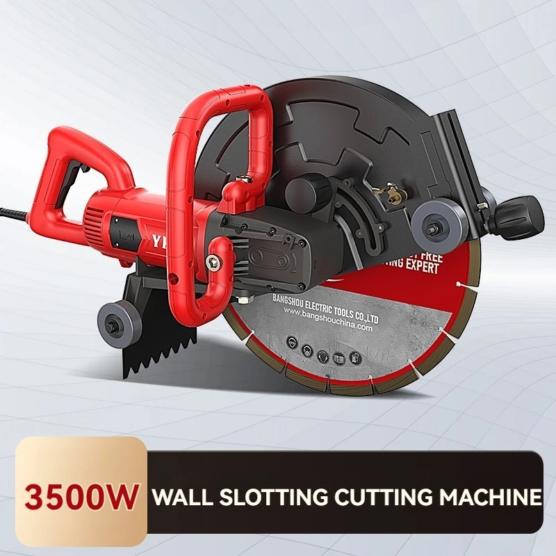 Handheld Concrete Groove Slotting Machine Brick Wall Cutting Machine Portable Dustless Hydropower Slot Multi-angle Circular Saw