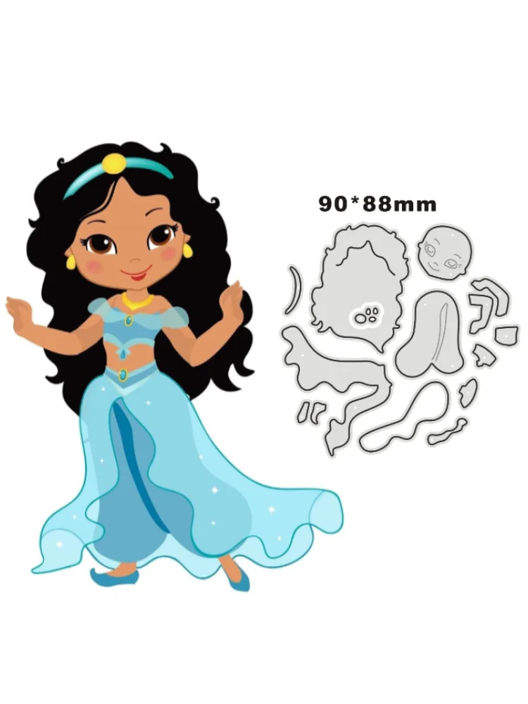 Disney Metal Cutting Dies stencil Princess for DIY Scrapbooking Album Stamp Paper Card goffratura 2022 nuovo fustellato