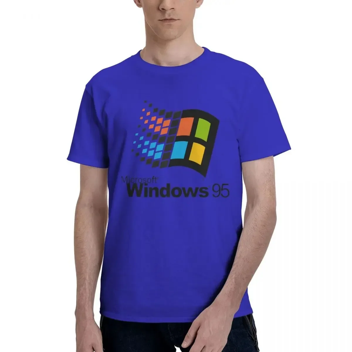 Windows 95 Vaporwave T Shirt Men Women's Crewneck 100% Cotton Windows95 Classic Computer System Tee Shirts Gift Idea Clothes