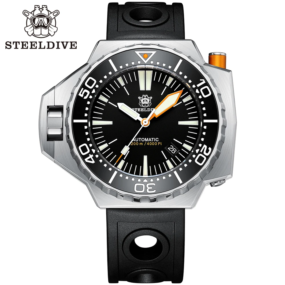 Steeldive Proplof SD1969 V3 Nieuwste versie 1200m waterdicht AR saffierglas NH35 Automatische 56mm oversize heren duikhorloges