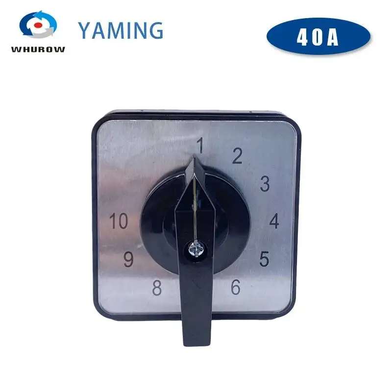 KDHC-40/6*10 Rotary Cam Switch Ten Positions 6 Poles 40A Changeover Selector For Bx6 Welding Machine Manufacturer