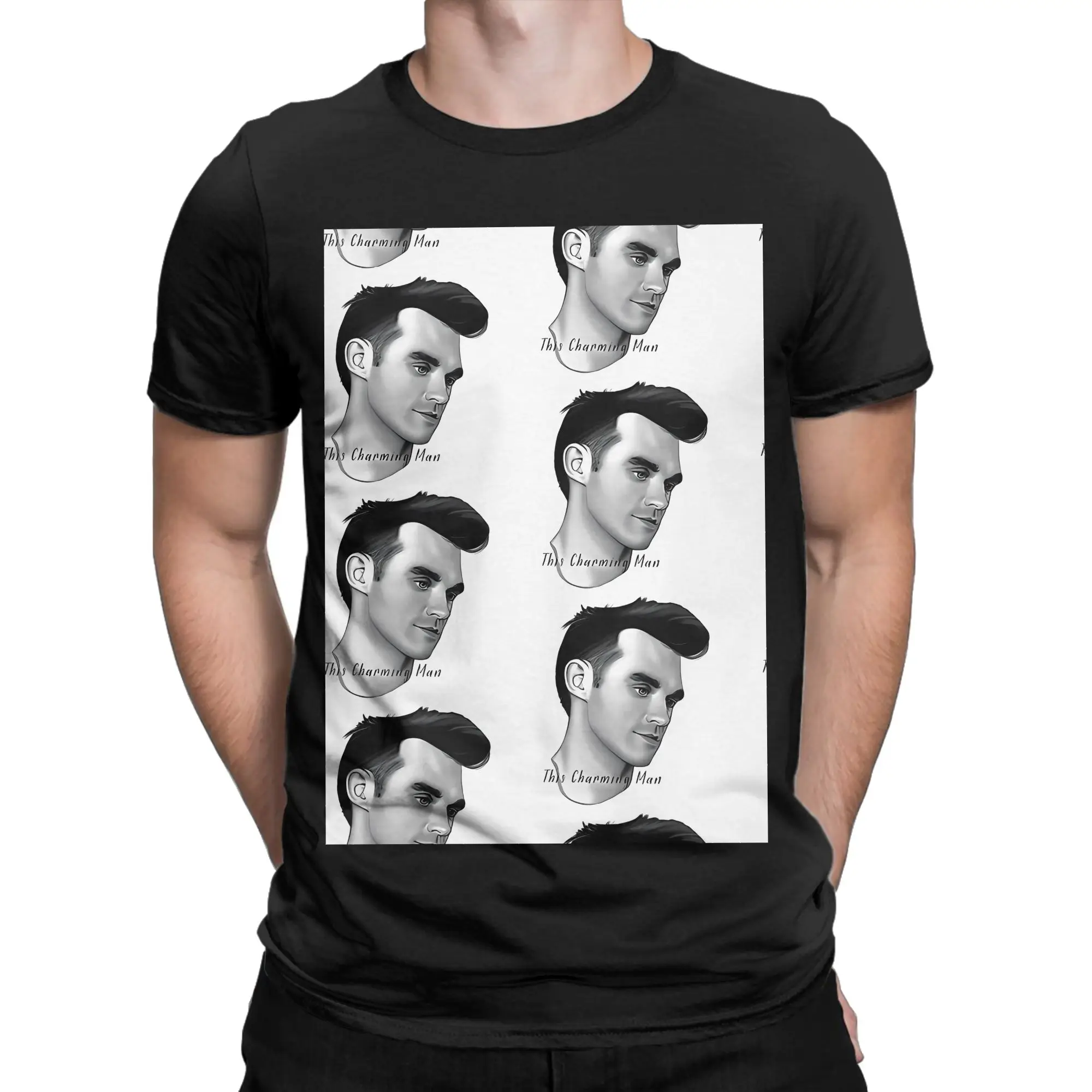 Esta encantadora camiseta de algodón 100% con diseño de Morrissey The Smiths para hombre, camisetas de Morrissey para hombre