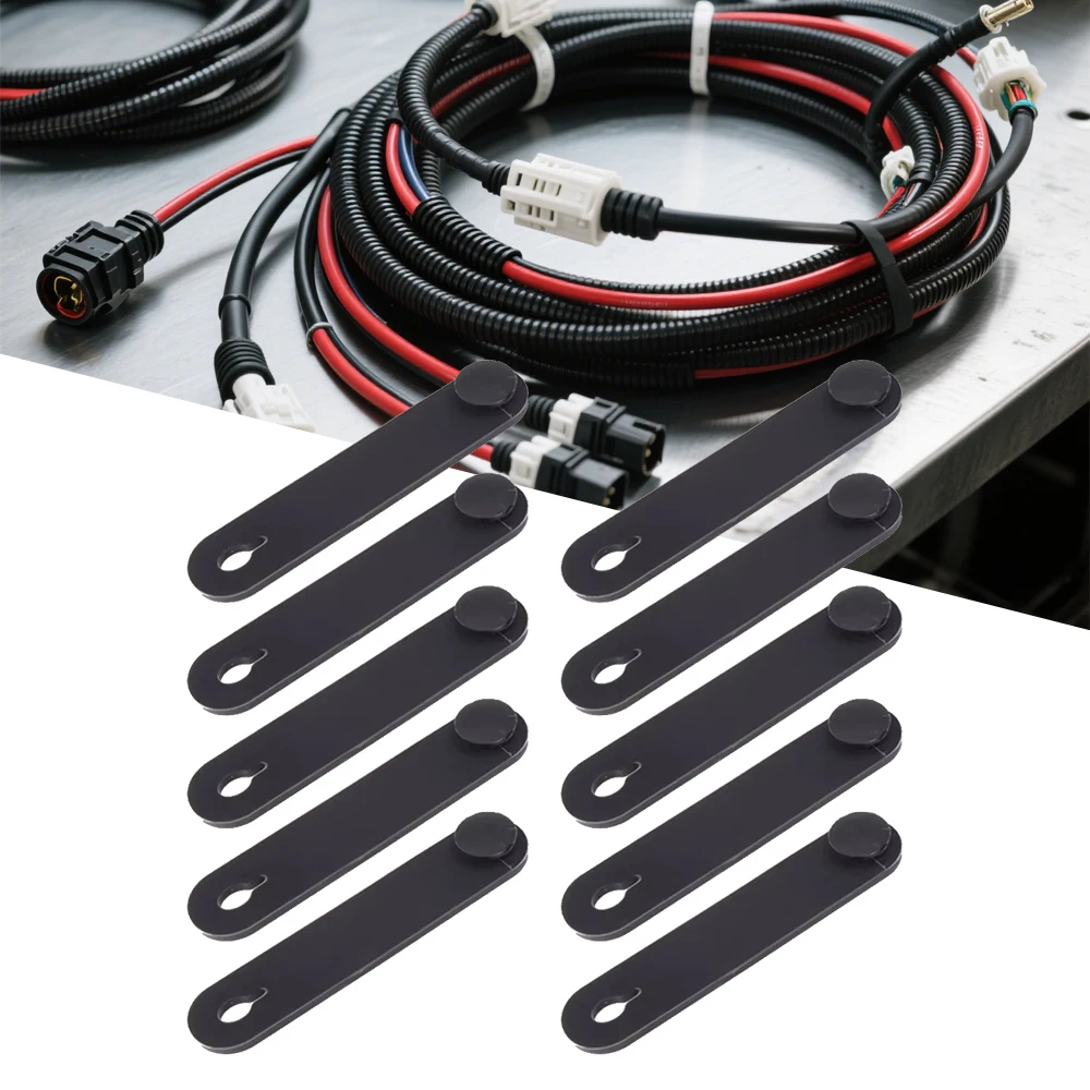 5/10Pcs Motorcycle Rubber Frame Securing Cable Wiring Harness Power Cord Tie Clutch Line Brake Ties Elastic Fix Accessories