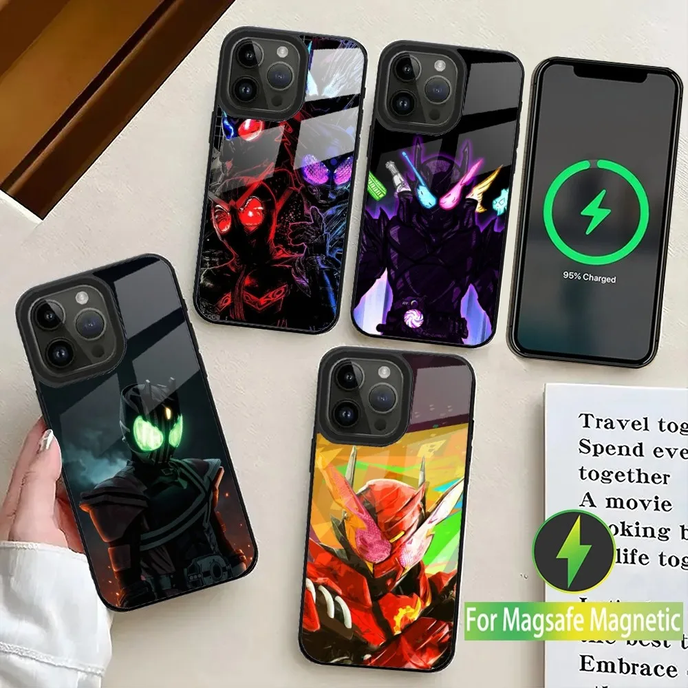 Masked Rider Kamen Rider Phone Case For iPhone 16,15,14,13,12,11,Plus,Pro,Max Mini Magsafe Magnetic Wireless Charging