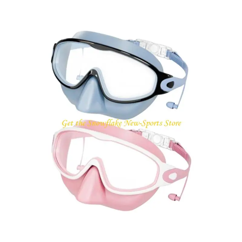 E56D 2 Pair Swimming Goggles For Boys Girls Ages 3 to 14 Years Sun Blocking Lens