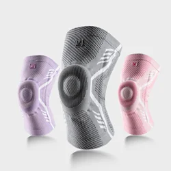 1 pz sport rotula supporto a molla ginocchiera compressione lavorata a maglia protezione completa elastico traspirante supporto per ginocchio per uomo donna