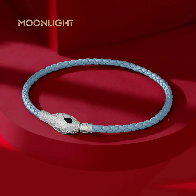 New Luxury Snake Head Charm Bracelets For Women High Quality Leather Bracelet Fashion Couple Accessories 2025 New Year Gifts