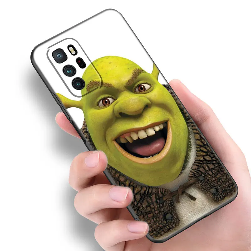 Anime S-shrek Art Black Silicone Phone Case For Xiaomi Redmi Note 9 10 11 11S 11T 12 13 Pro 5G Plus 9S 10S 12S