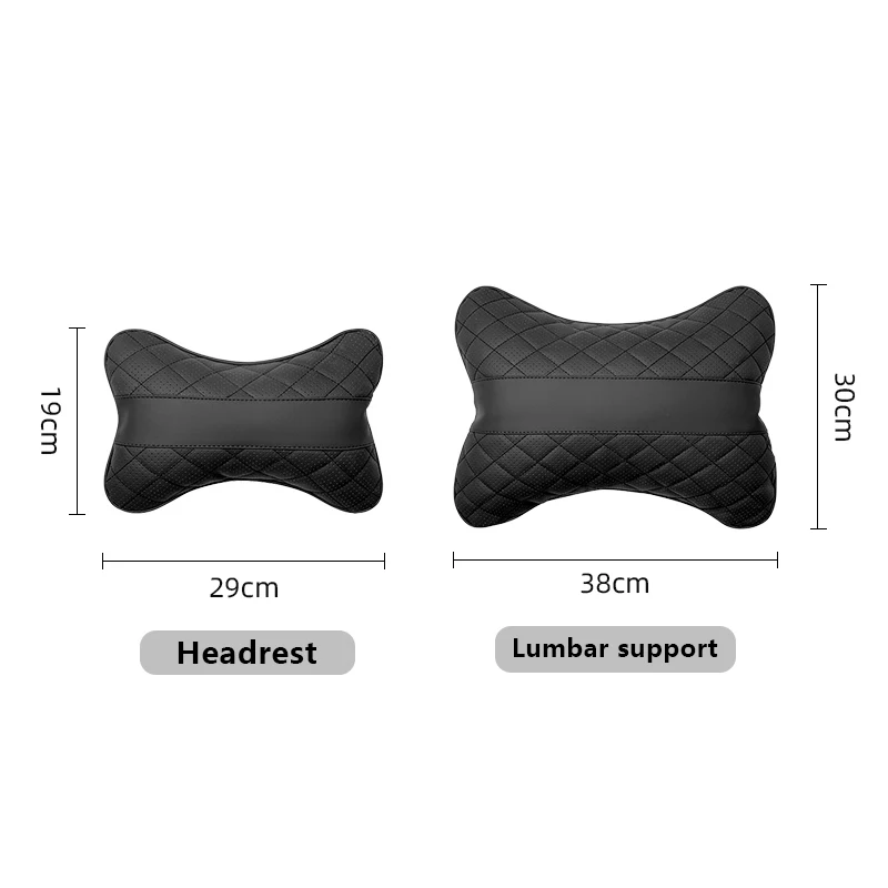 Car Leather Headrest Seat Lumbar Pillow Accessories For Audi A1 A2 A3 A4 A5 A6 A7 A8 Q1 Q2 Q3 Q4 Q5 Q6 Q7 Q8 TT RS3 S5 B8 Quattr