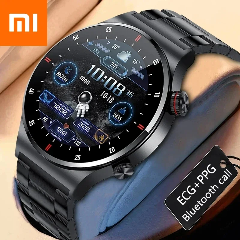 

Xiaomi Smart Watch Men Women Custom Watch Face Sports Waterproof Bluetooth Call Smartwatch ECG+PPG For Android Samsung Huawei