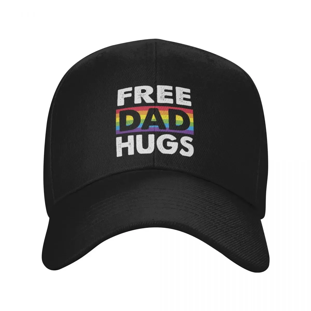 

Free Dad Hugs, LGBT Ally LGBTQ Pride Baseball Cap Sun Hat For Children Luxury Brand Trucker Cap sun hat Men Golf Wear Women's