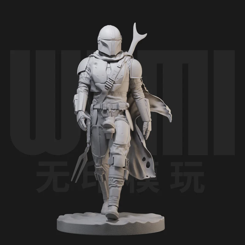 1/24 Mandalorian Wars 1/18 Scale Gk White Model Handmade 3d Printed Soldier Model Unsessed And Uncolored Kit