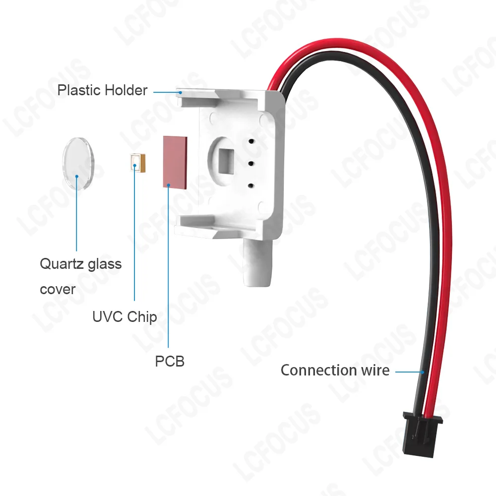 高品質 270nm 275nm 280nm UVC チップ LED 紫外線ランプ深紫外線ランプビーズ 12V 24V 水空気浄化消毒滅菌