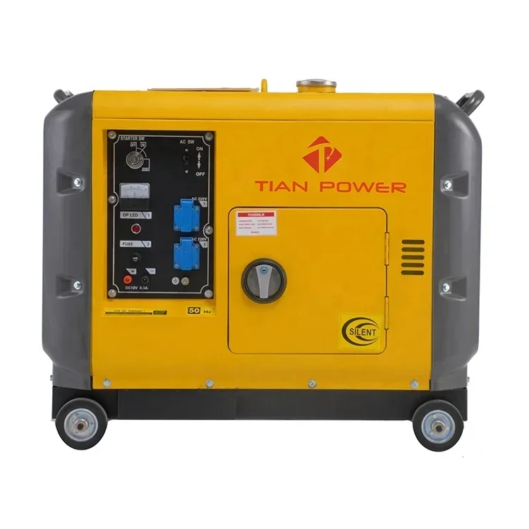 5KW 60HZ Diesel Generator Super Silent For Home Use 110/220V