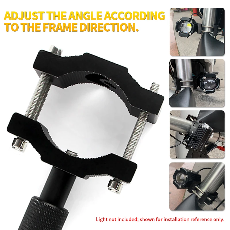 Suporte para Farol de Motocicleta P55 KP55 P35 P25 KP35 KM68, Suporte Ajustável para Luz de Motocicleta, Acessórios para Montagem de Holofote