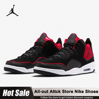 Nike Jordan Courtside 23 Air Cushioned AJ23 Men's Basketball Shoes AR1000-006 Black Red Non-slip Wear-resistant Casual Shoes