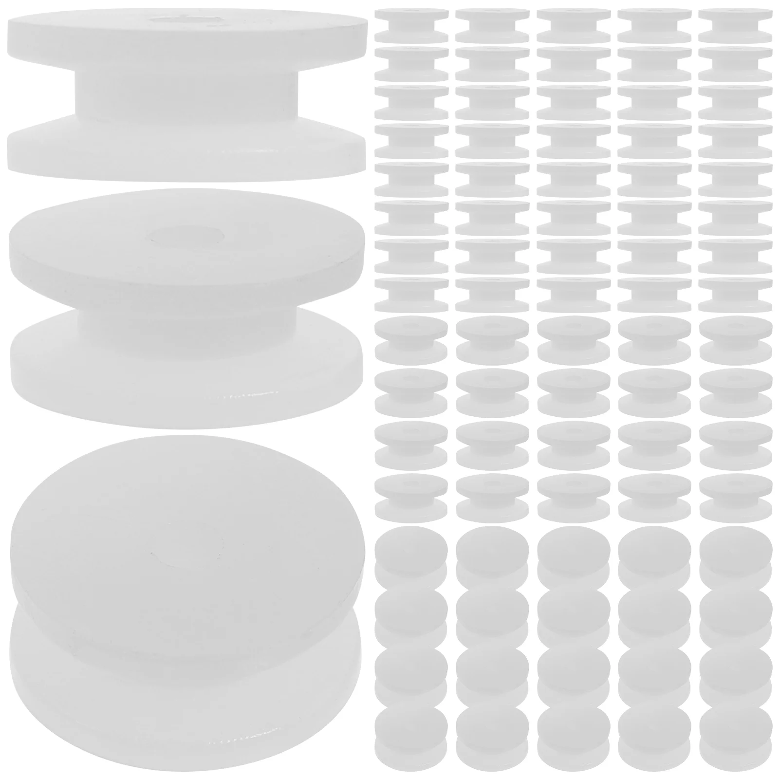 

100 Pcs Pulley Gear Exquisite Workmanship Motor Toy Plastic Multipurpose Convenient Wheel Pp Small High Performance