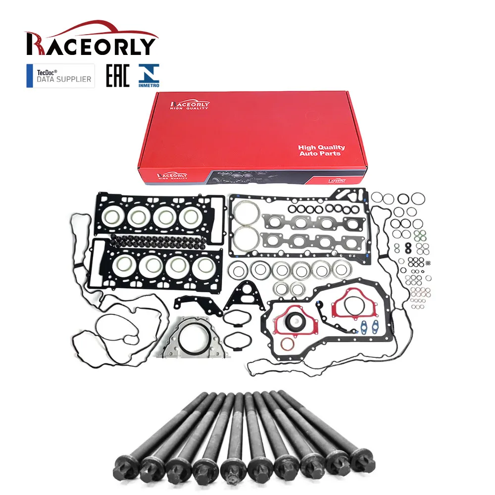 

Комплект болтов и прокладок головки блока цилиндров RACEORLY N63B44A 2WD для BMW 550i 750Li X5 X6 4.4T