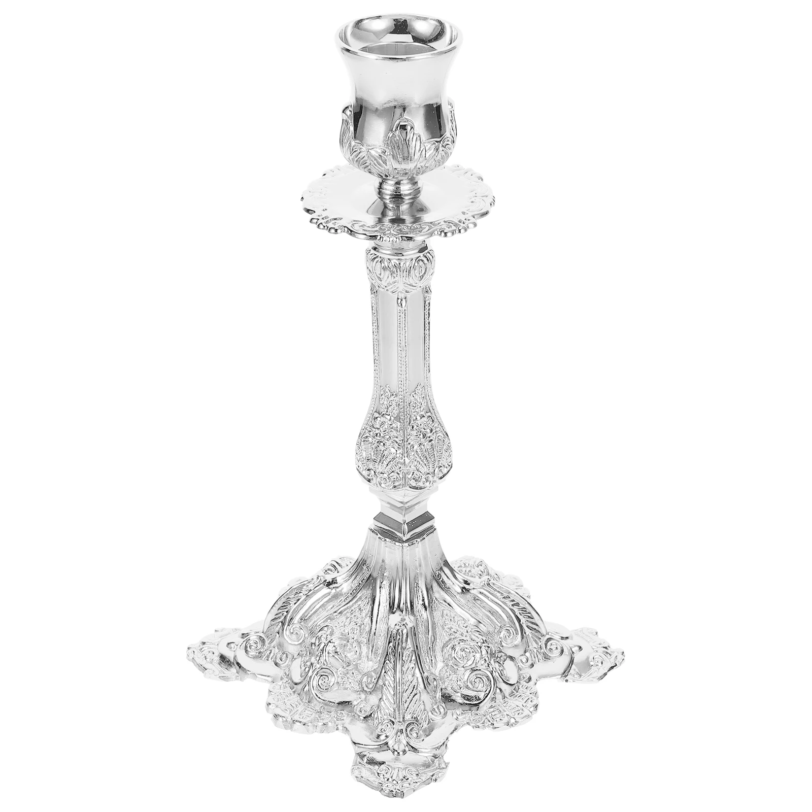 

Vintage Style Holder Single-Head Dinning Table Ornaments Metal Tabletop Stand For Home Wedding Party Decoration