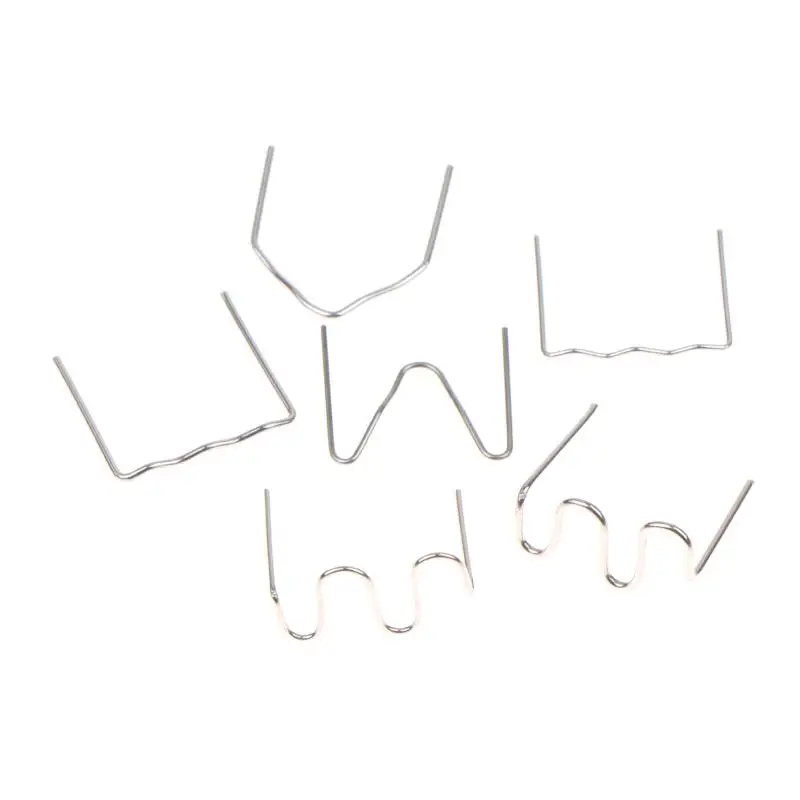 500Pcs Hot Stapler Welding Staples 0.6/0.8mm Pre Cut Wave Type for Automotive Plastic Crack Repair Work