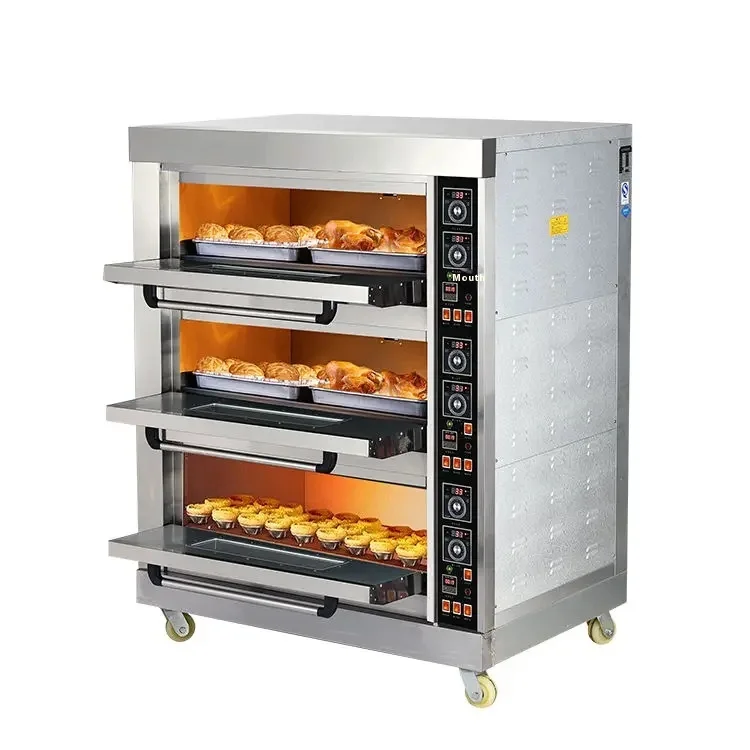 Double Deck Commercial Baking Oven Multifunctional Oven for Pizza, Bread and Cake