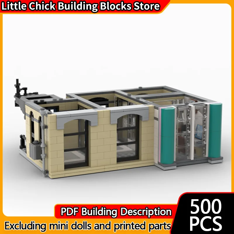 

City Street View Model MOC Building Bricks Downtown Office Floor Modular Technology Gifts Holiday Assemble Children Toys Suit