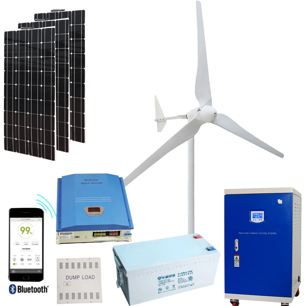 

SMARAAD 20KW 10KW 5KW 48V 96V Off Grid /On Grid Solar And Wind Power System Wind Turbine Generator Inverter Charge