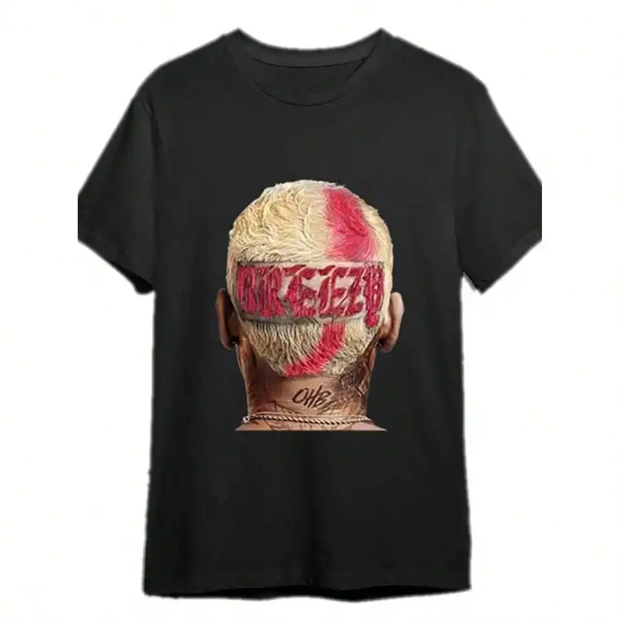 

Chris - Brown Breezy Shirt 334456 Funny Men'S Short Sleeve Graphic T-Shirt Collection Black PR