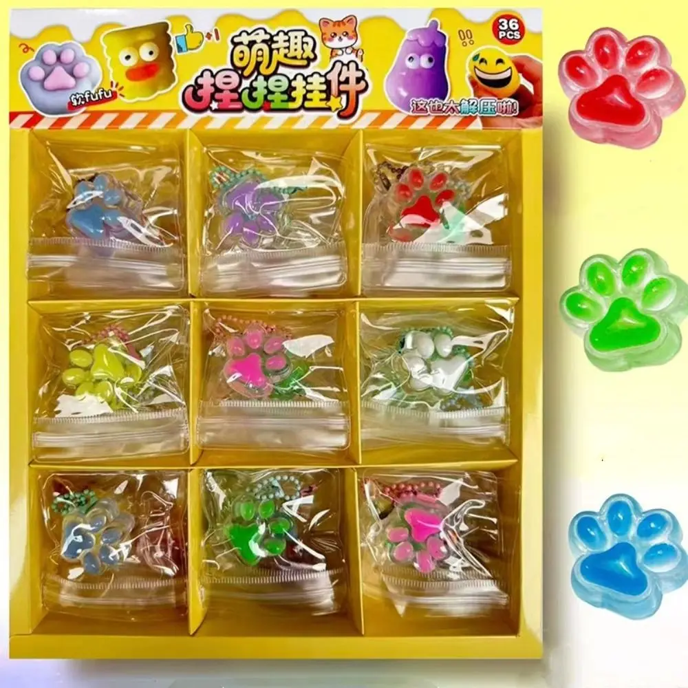Soft Cute Mini Dumplings Squishy Keychain Squeezable Squishy Crystal Bun Food Shape Pinch Fidget Sensory Toy Party Favors