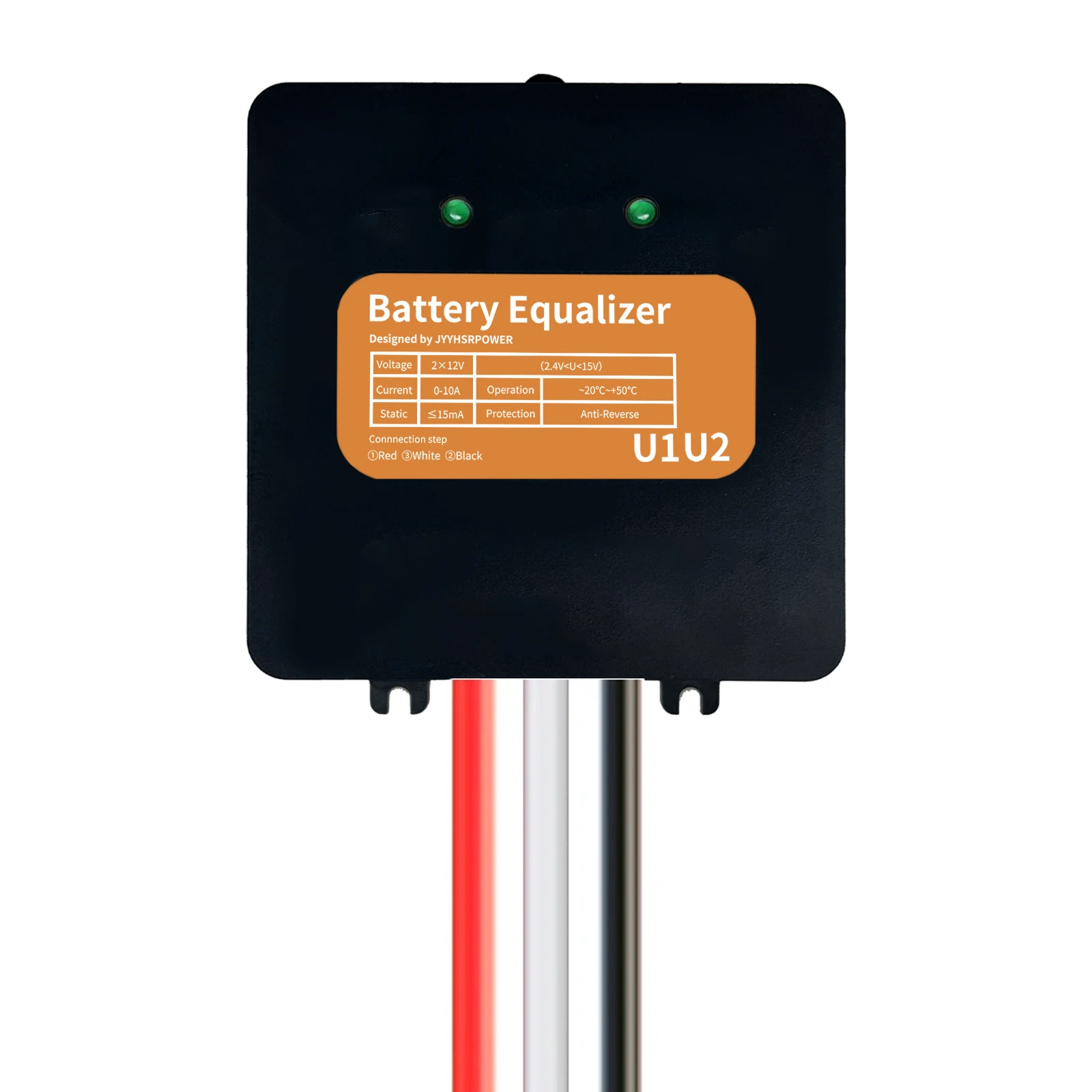 10A Battery Equalizer with Voltage Display, 24V/48V/60V/72V/96V, for Solar Systems, Compatible with LiFePO4, Lithium & GEL Batte