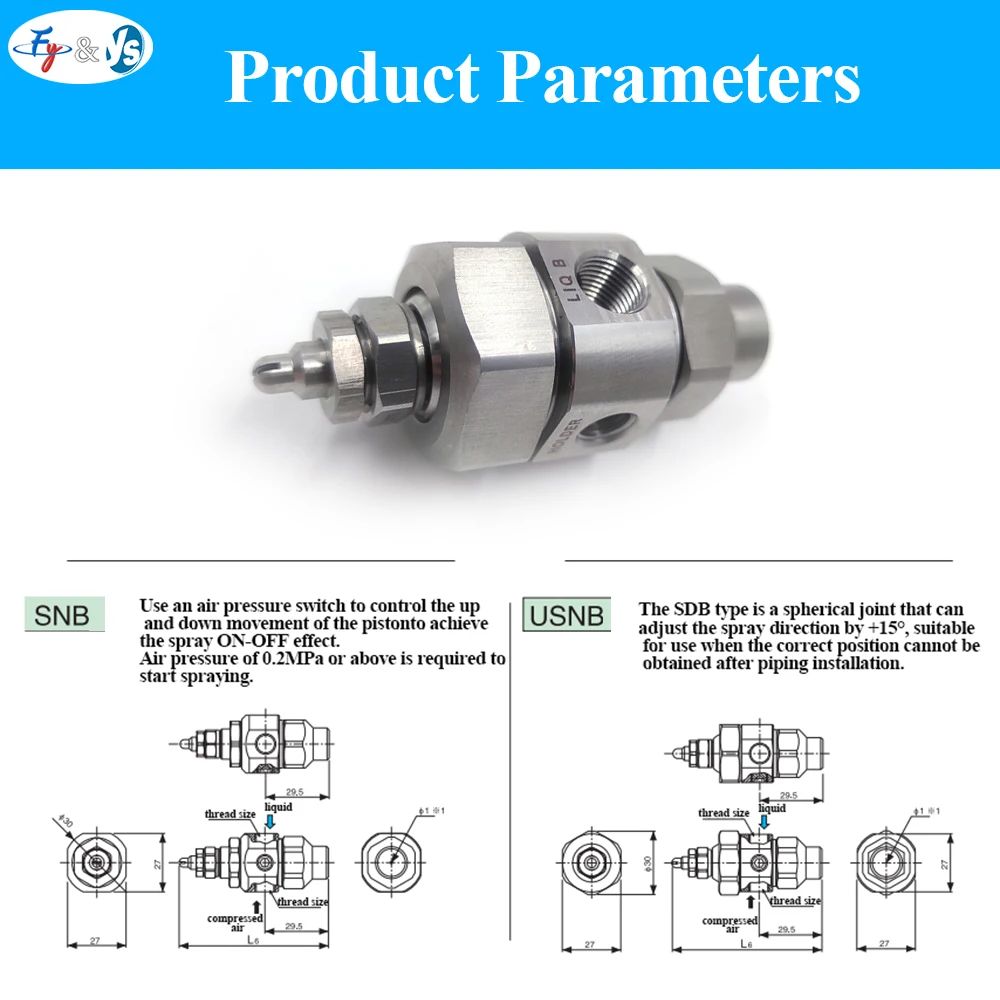 

SS Flat Fan Atomizing Spray Nozzle Hydraulic Automatic BIMV Type Industrial Nozzle Cooling Humidification Cleaning Equipment
