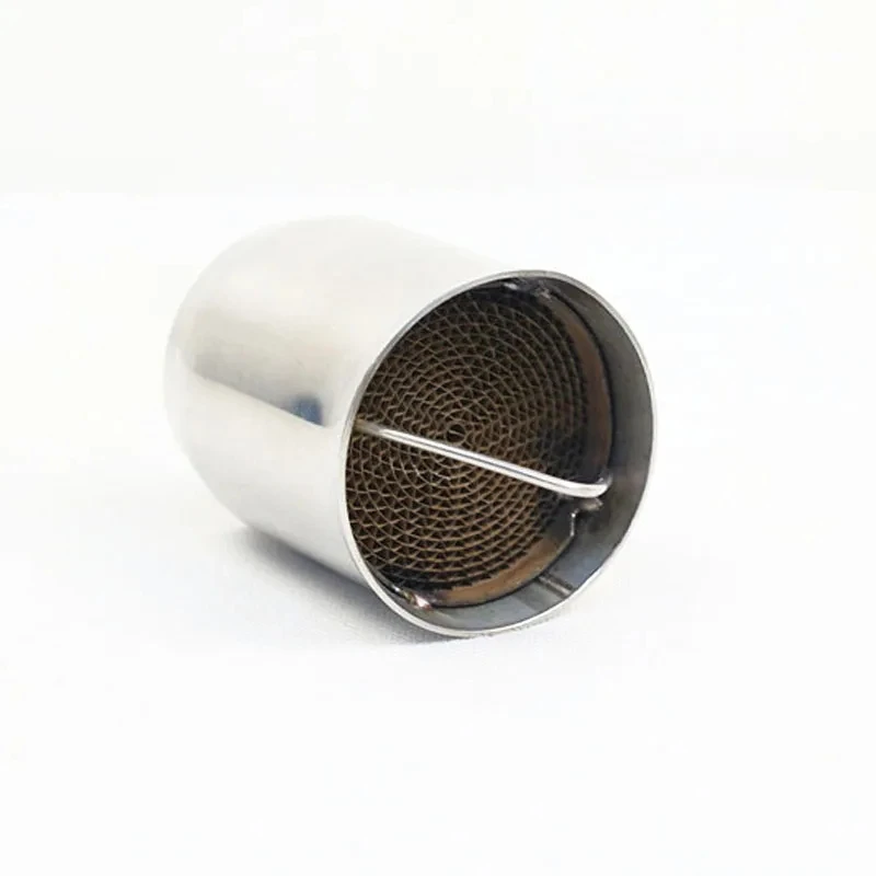 Alconstar- 51mm/60mm Inlet Motorcycle Exhaust Muffler Catalyst DB Killer Moveable DB Killer Silencer Noise Sound Eliminator Race