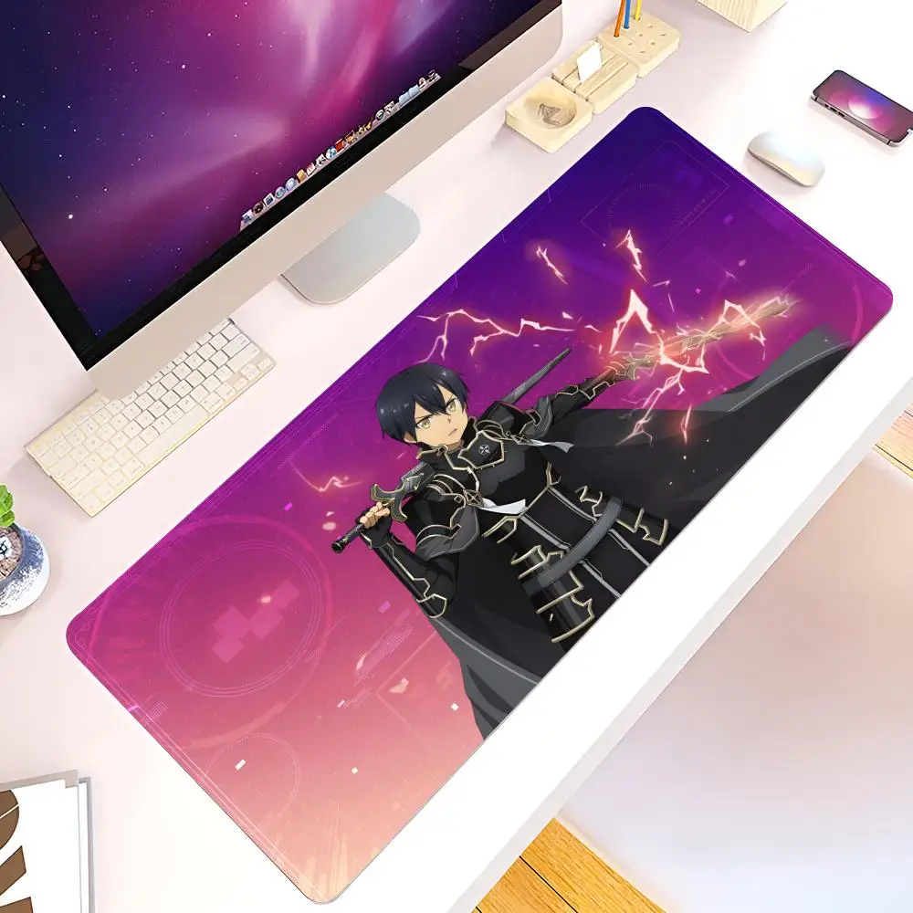 Anime S-Sword Art online Kirito Mouse Pad Hot Sales mause pads all might Office Mice Gamer Soft mause pads Gaming Large Deak Mat