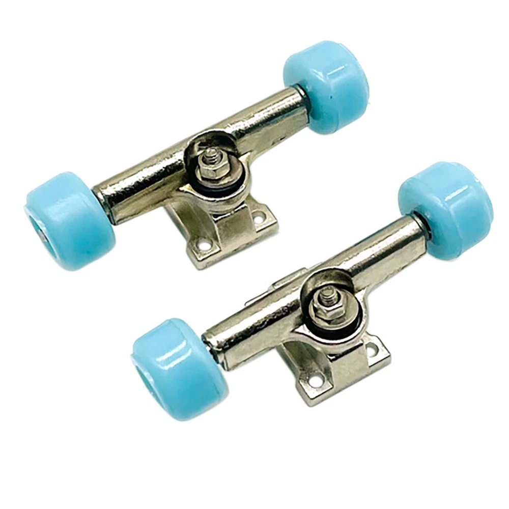 

2Pieces Finger Skateboard Deck Bracket Alloy Parts for Mini Finger Board Roller Skate Scooter Model,Blue