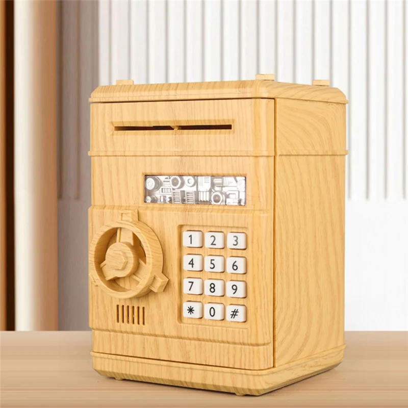 A69Z Password-Protected Mini Piggy Bank Forboys/Girls Battery-Free Safe Bank Retrieve Password Box Anti Drop Piggy Bank