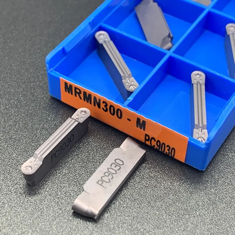 Lâmina de corte com fenda para aço inoxidável, Ferramenta Torno CNC, Inserção de carboneto, MRMN200 G MRMN300 M MRMN500 M NC3020 NC3030 PC9030