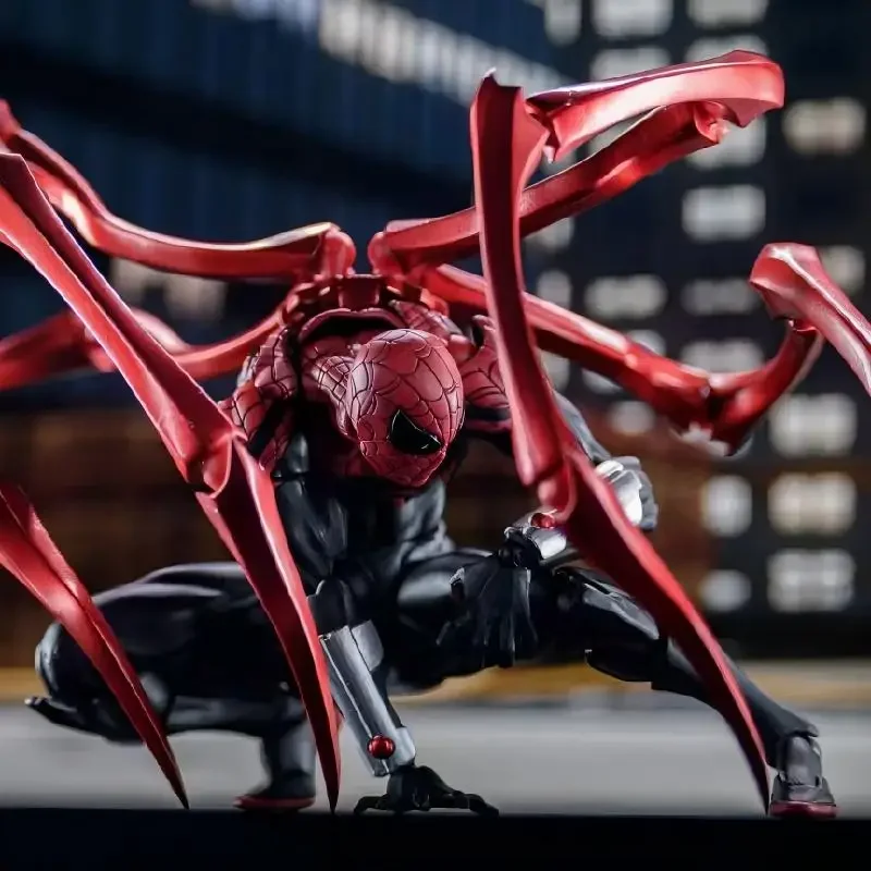 

2026 IN stock New Arrival Hot Sale Messtoys Ct Toys Exclusive Black Red Spiderman Anime Action Figure Collectible Model Gift Toy