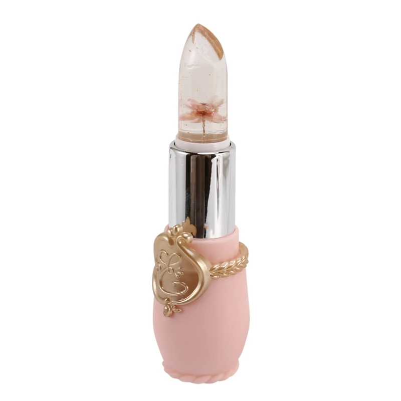 Beauty Bright Flower Crystal Jelly Lipstick Magic Temperature Change Color Lip Balm Makeup