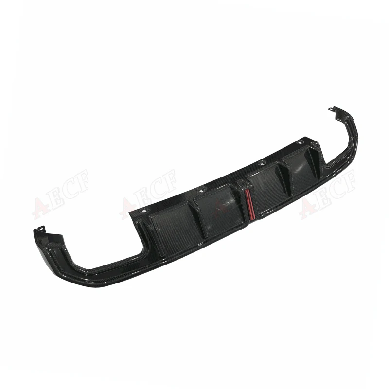 

Carbon Fiber Rear Bumper with Brake Light Diffuser For BMW 4 Series G26 425i Four-door Car Rear Lip Splitter Exhaust Spoiler