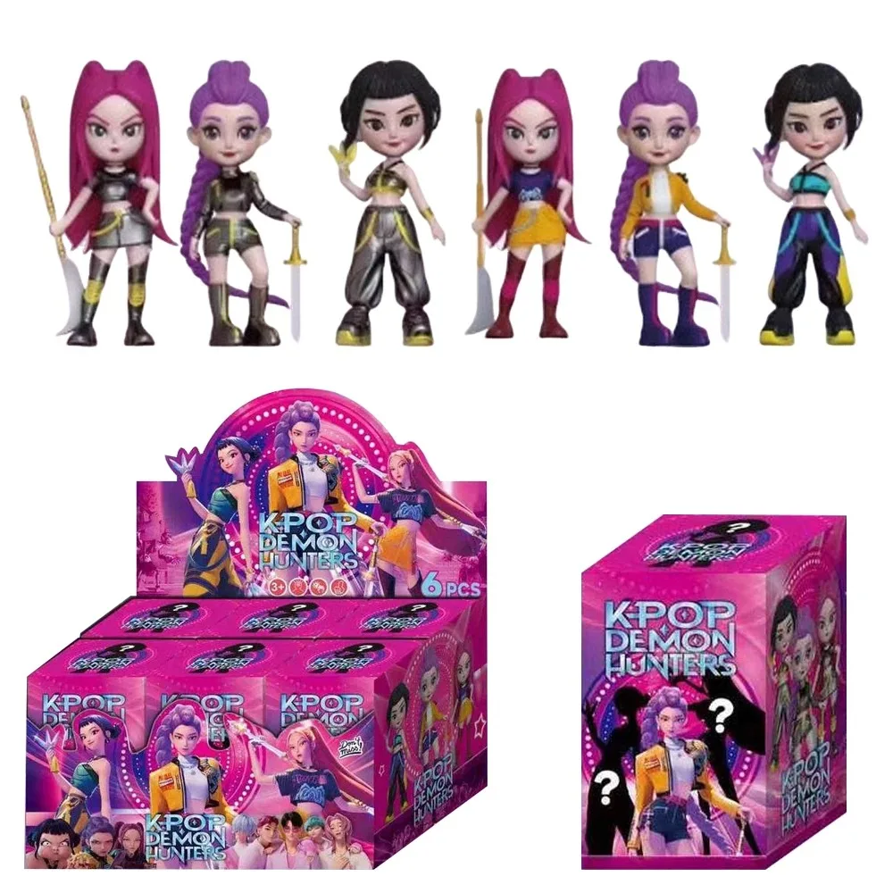 2025 novo anime kpop diabo caçador boneca brinquedo de vinil rumi mira zoi personagem máscara de vinil blindboxornamenttoypresente de natal caixas cegas