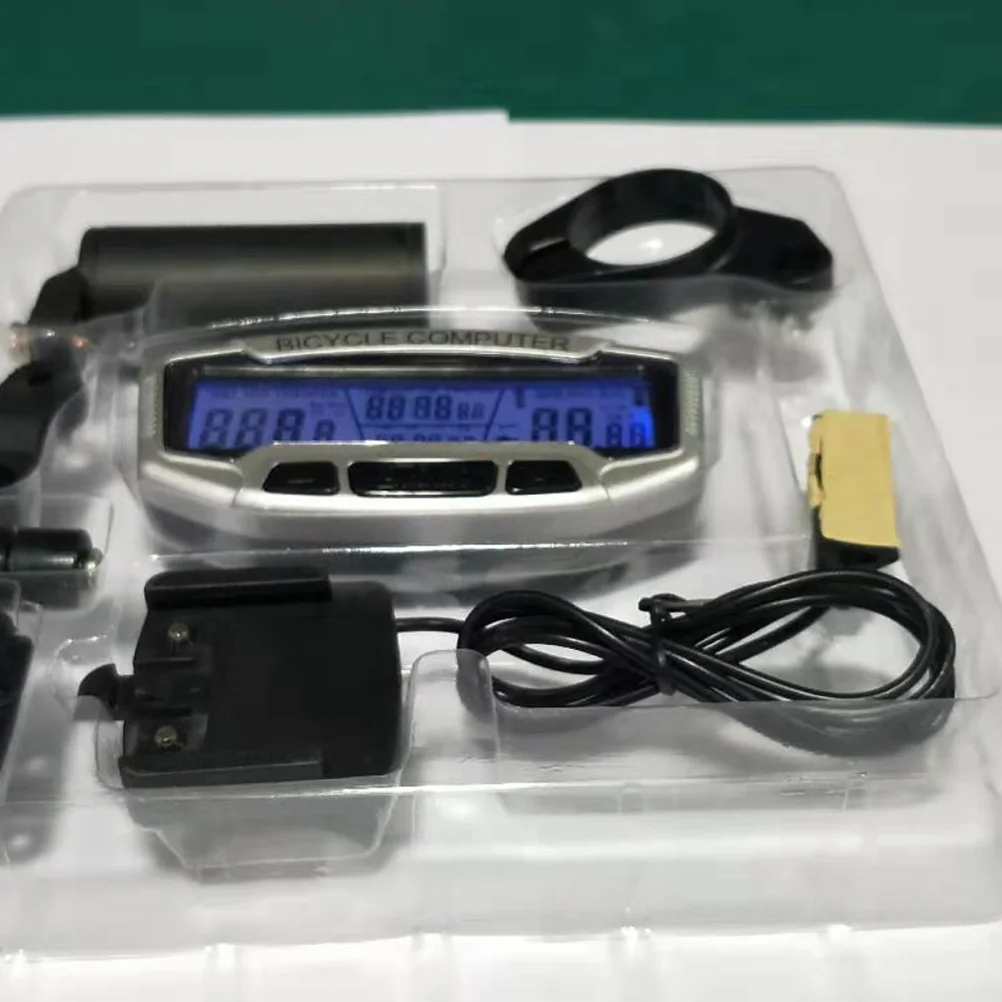 

1 шт., ночник, цифровой велосипедный спидометр, черный, компактный велосипедный компьютер, одометр, скорость, расстояние, тренировочный спидометр