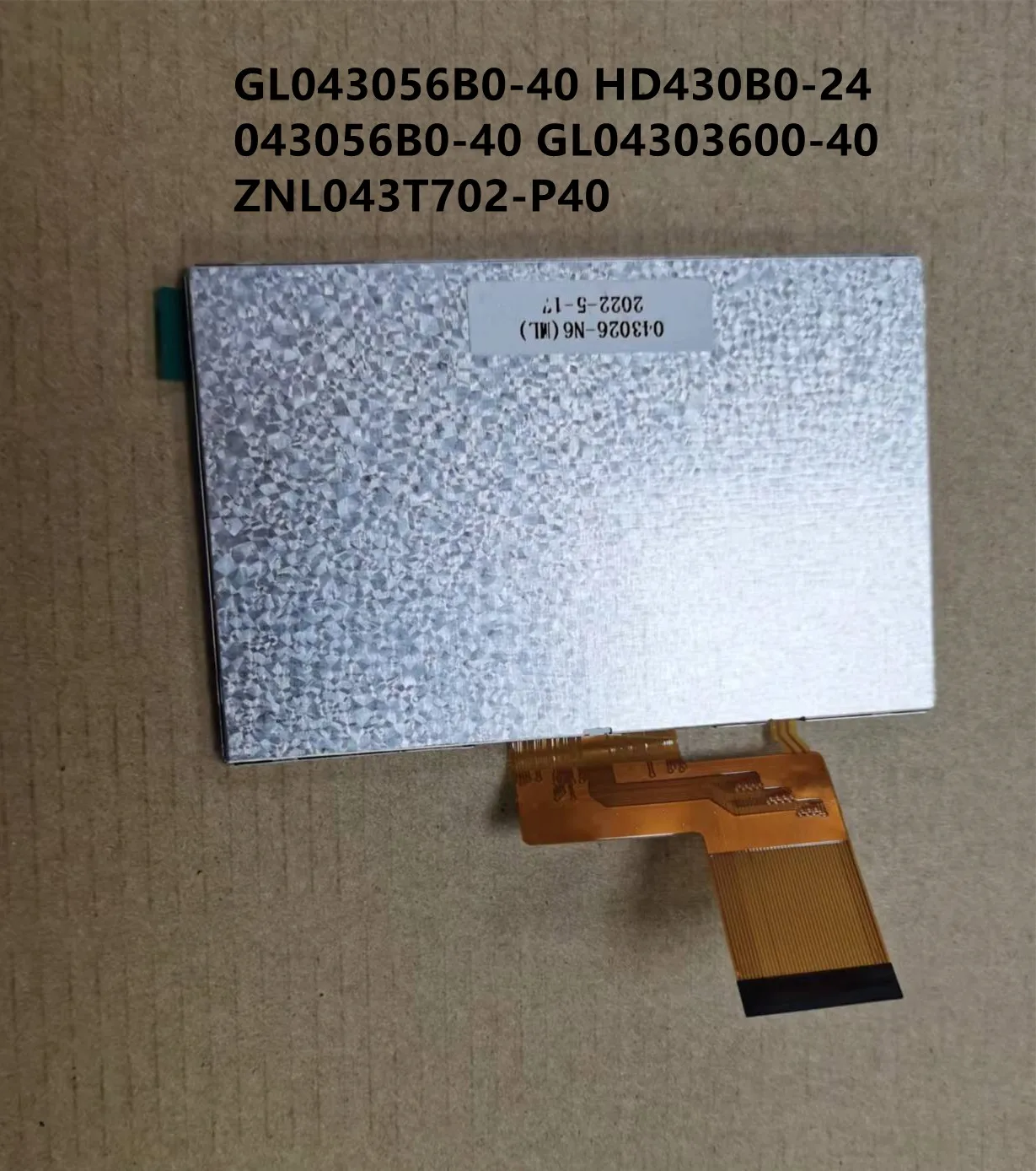 For 4.3'' Inch 40PIN 24Bit 480*272(RGB) TFT LCD Display Common Screen GL043056B0-40 GL04303600-40 ZNL043T702 GL043026-N6 Repair