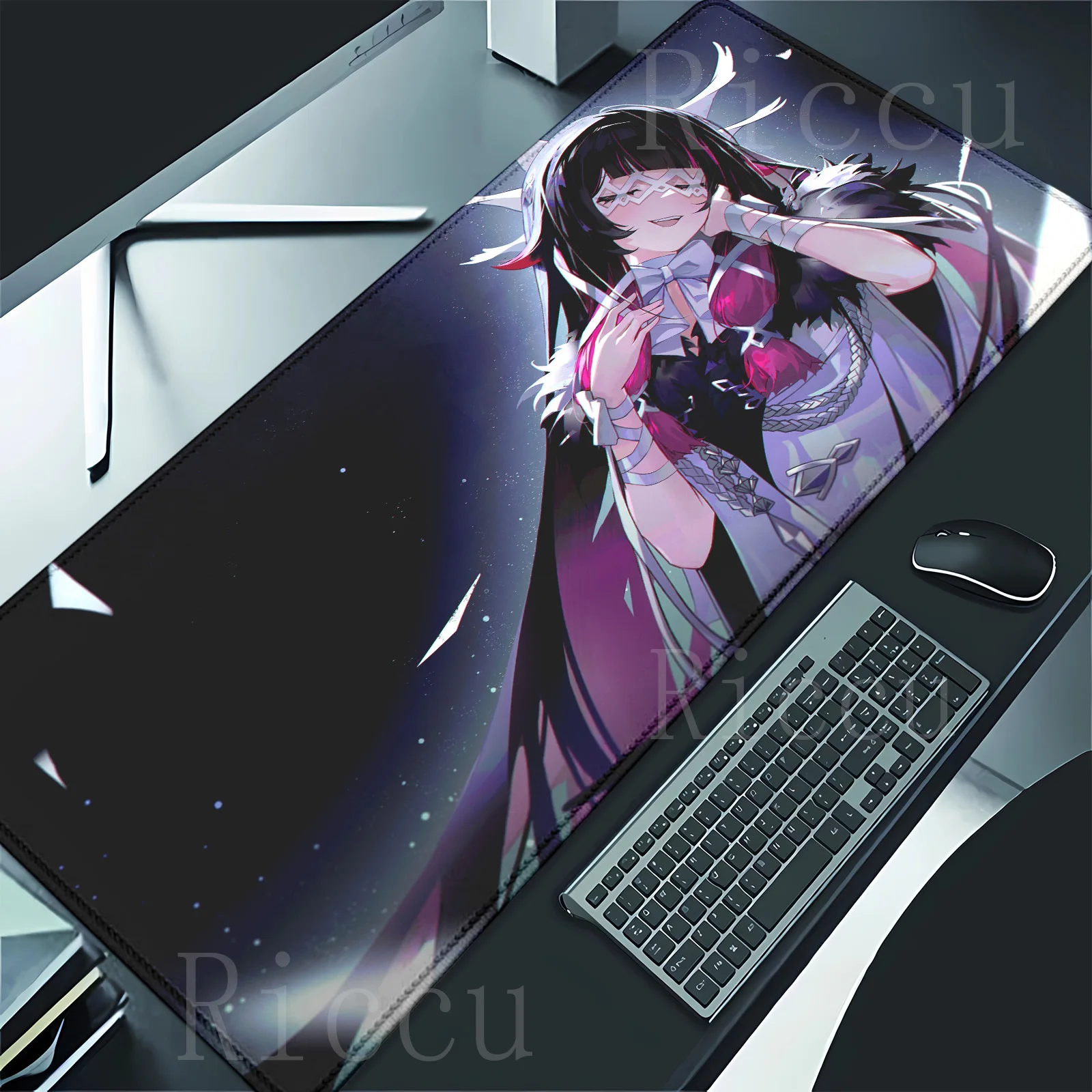 Hentai Genshin Impact Columbina art Muismat Vergrendeling Anime Edge Damselette Computer Gamer Grote rubberen muismat Laptop Bureaumat