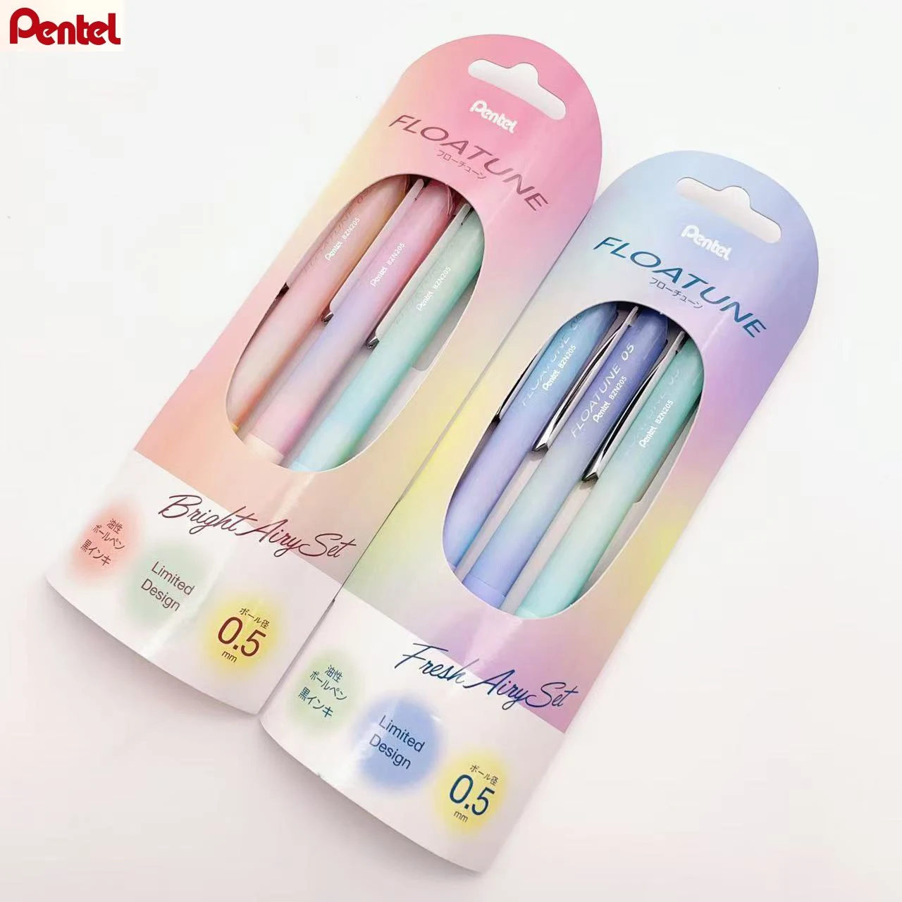 

1/3pcs pentel FLOATUNE Gel Pen,Gradient 0.5mm Black Ink Fine Tip Smooth Low-Friction Writing for signing,test,file,homework tool