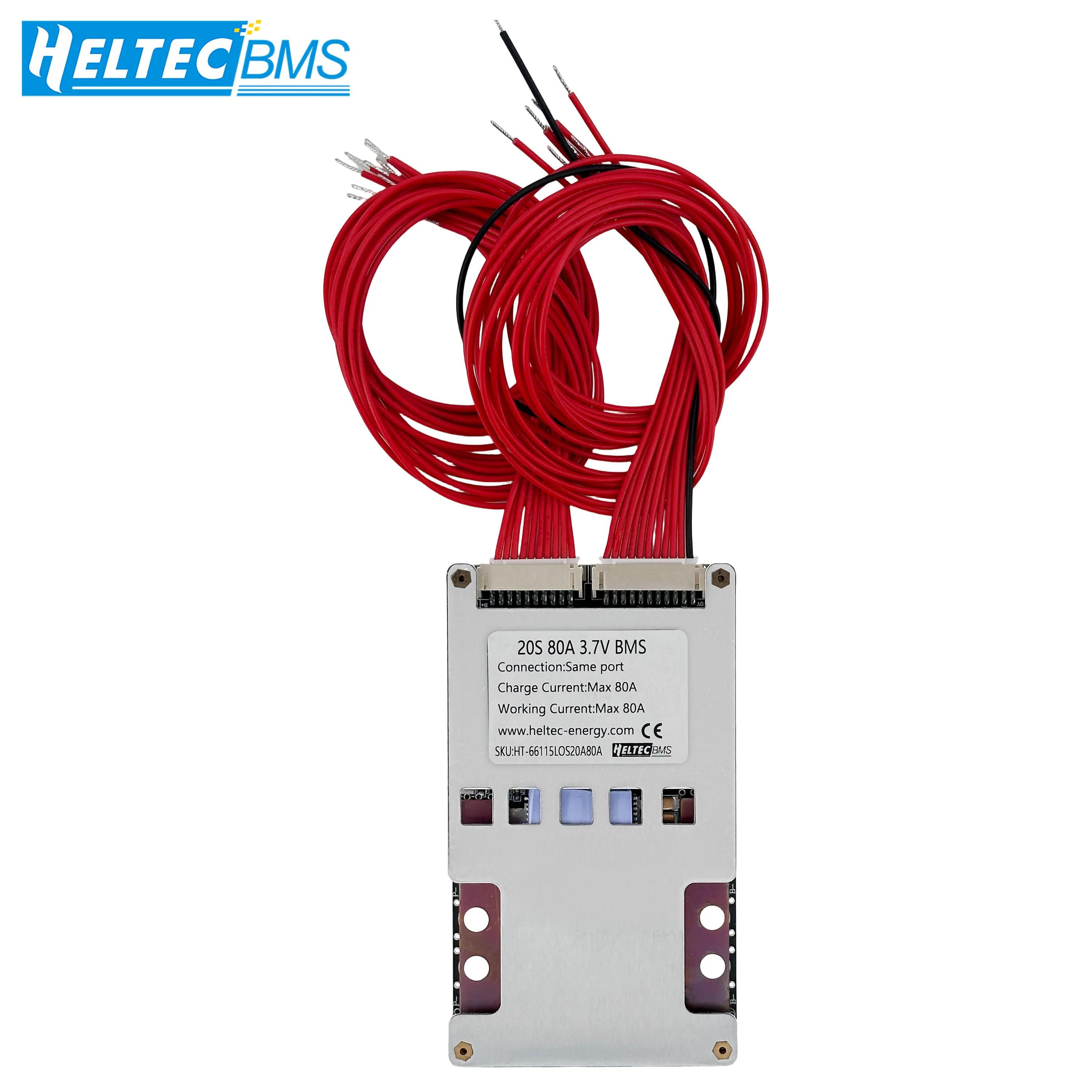 Heltecbms 20S BMS 60V 72v 30A 50a 80a 120A Same Port Li-ion LiFePO4 Battery Protection Board with Balance for E-bike Scooter DIY image 5