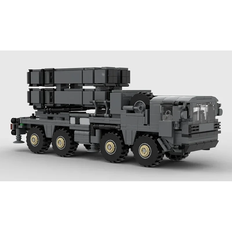 detailed MIM-104 patriot missile bricks military air defense system blocks war army  armored vehicle truck unique display