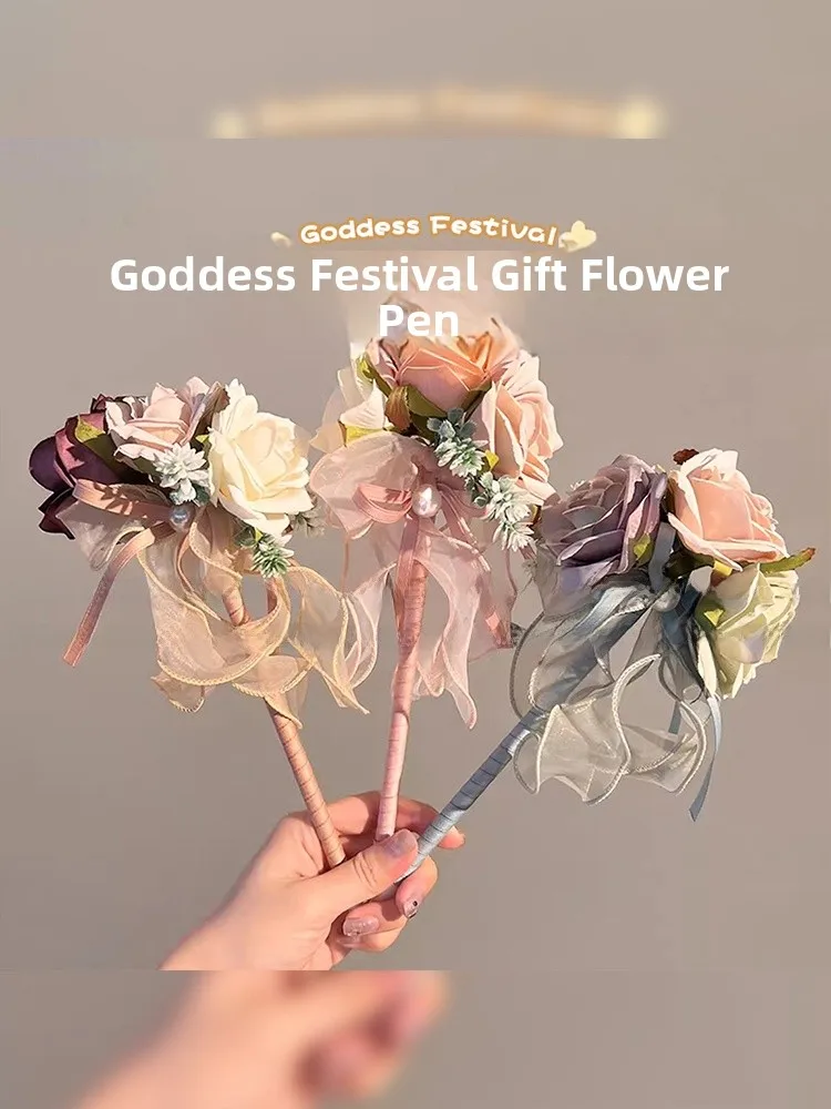 

Handmade Flower Pen for Teachers Practical aduation Gift for Primary School Students Kindergarten Memory Meaningful Special...