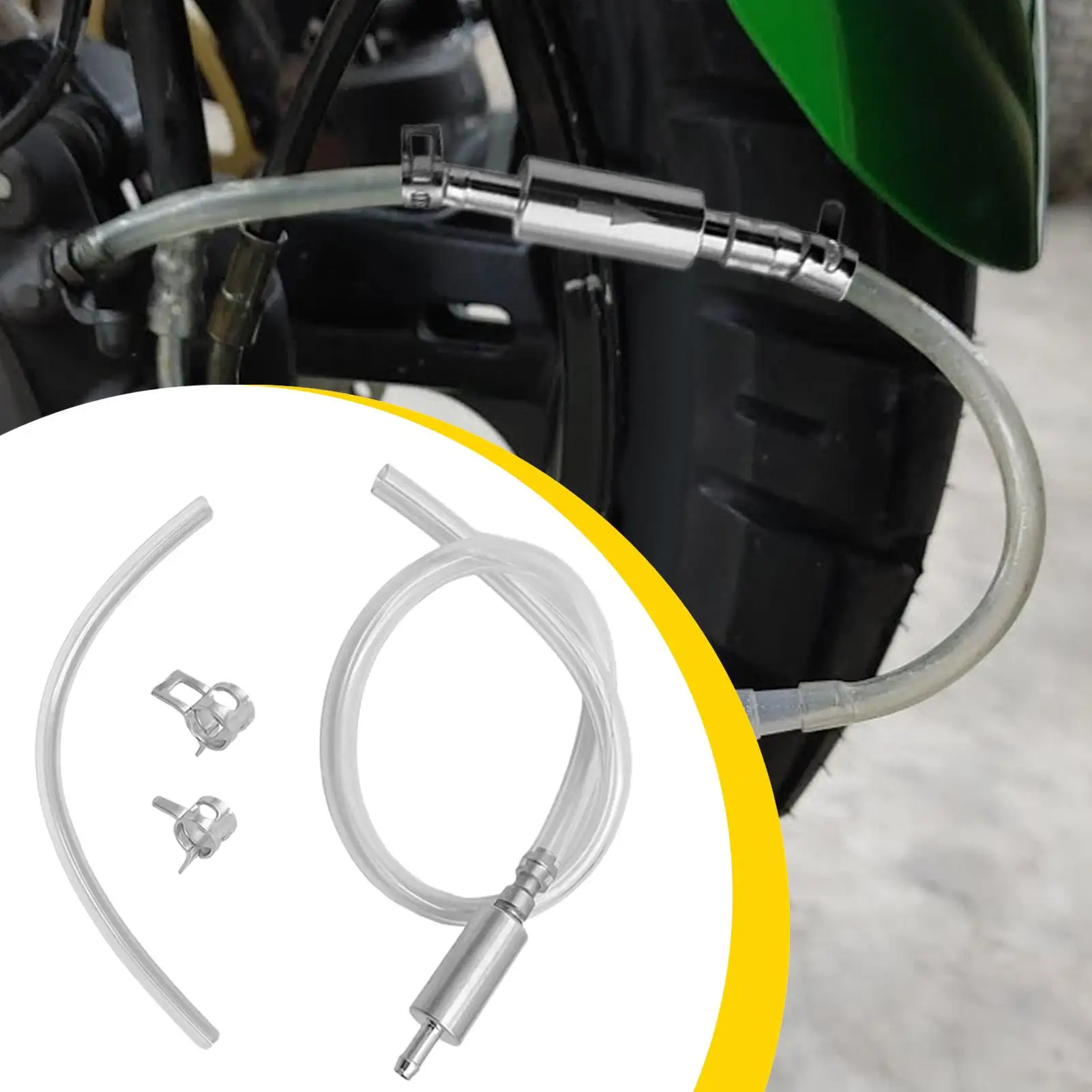 

Motorcycle Brake Bleeder Hose Check Valve Tube Bleeding Tool Clutch Exhaust Pipe Car Accessories for Upgrade Hydraulic System