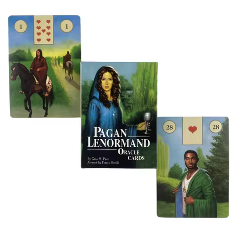 Pagan Lenormand Oracle Cards English Version Mysterious Tarot Deck Divination Fate Party Entertainment