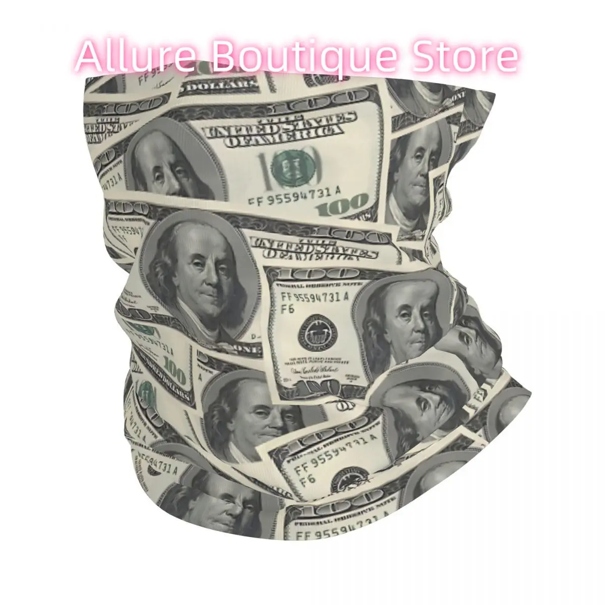 100ドル札 バンダナ ネックカバー ラップ スカーフ バラクラバ サイクリング ユニセックス 大人用 通気性